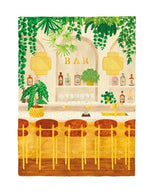 Affiche poster bar jungle urbaine aquarelle avec plantes et bouteilles format small marque All The Ways To Say