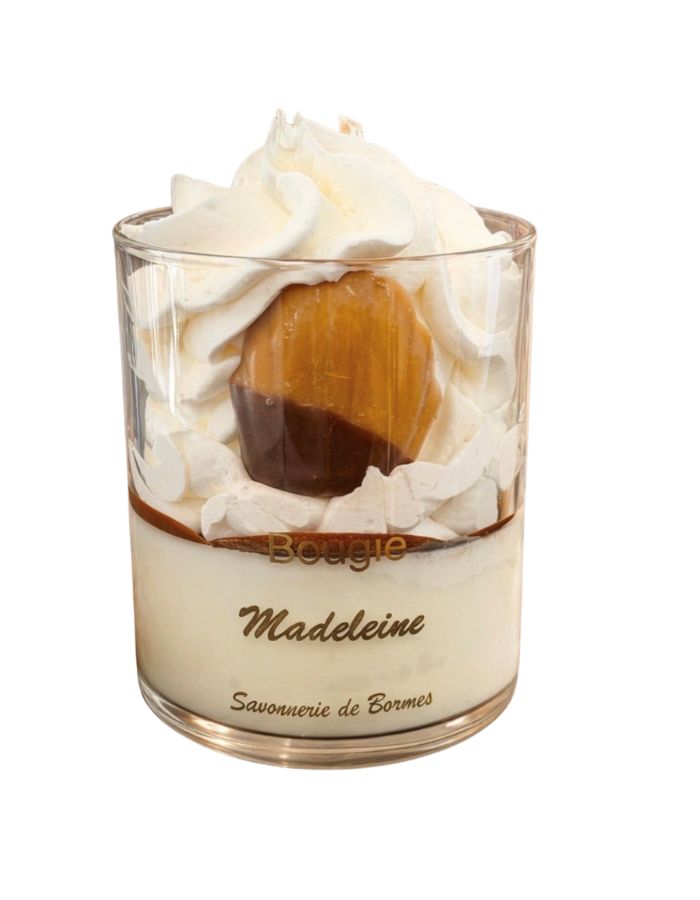 Bougie patissiere madeleine 185g la savonnerie de bormes verrine gourmande trompe l oeil biscuit beurre