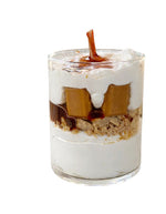 Bougie parfumee tiramisu et coulis de caramel 160g la savonnerie de bormes verrine gourmande trompe l oeil.