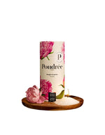 Sachet de 500g de perles de cire végétales parfumées pivoine fraîche verte et magnolia Poudrée Paris avec mèches incluses.