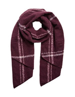 Echarpe longue pyron aop winetasting roseate spoonbill bordeaux rose pieces polyester recycle