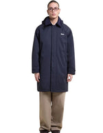 Parka imperméable et respirante mixte couleur bleu indigo avec capuche enveloppante et col à rabat, modèle Reuilly de la marque Flotte