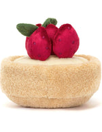 Dos de la Peluche amuseables fleurette tarte aux fraises gateau peluche douce 11 cm jellycat.