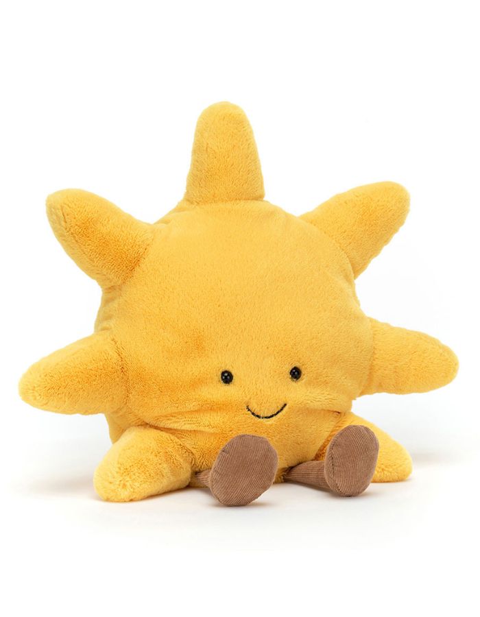 Peluche amuseables sun grand soleil jaune ultra doux 31 cm jellycat.