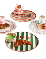 Ambiance Deco avec le Set de table vinyle podevache croissant style bistrot parisien illustration retro
