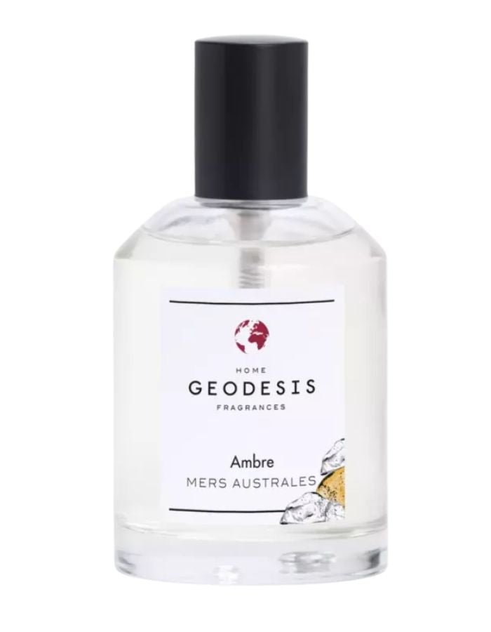 Vaporisateur spray ambiance geodesis ambre 100ml flacon spray ambre gris iode fabrique en bretagne