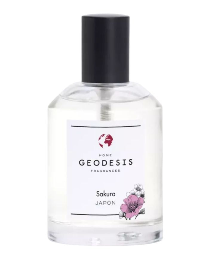 Vaporisateur spray ambiance geodesis sakura 100ml flacon spray fleurs de cerisier fabrique en bretagne