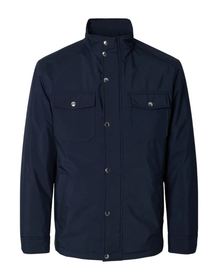 Veste courte homme bleu marine sky captain matelassée primaloft déperlante mattis marque Selected