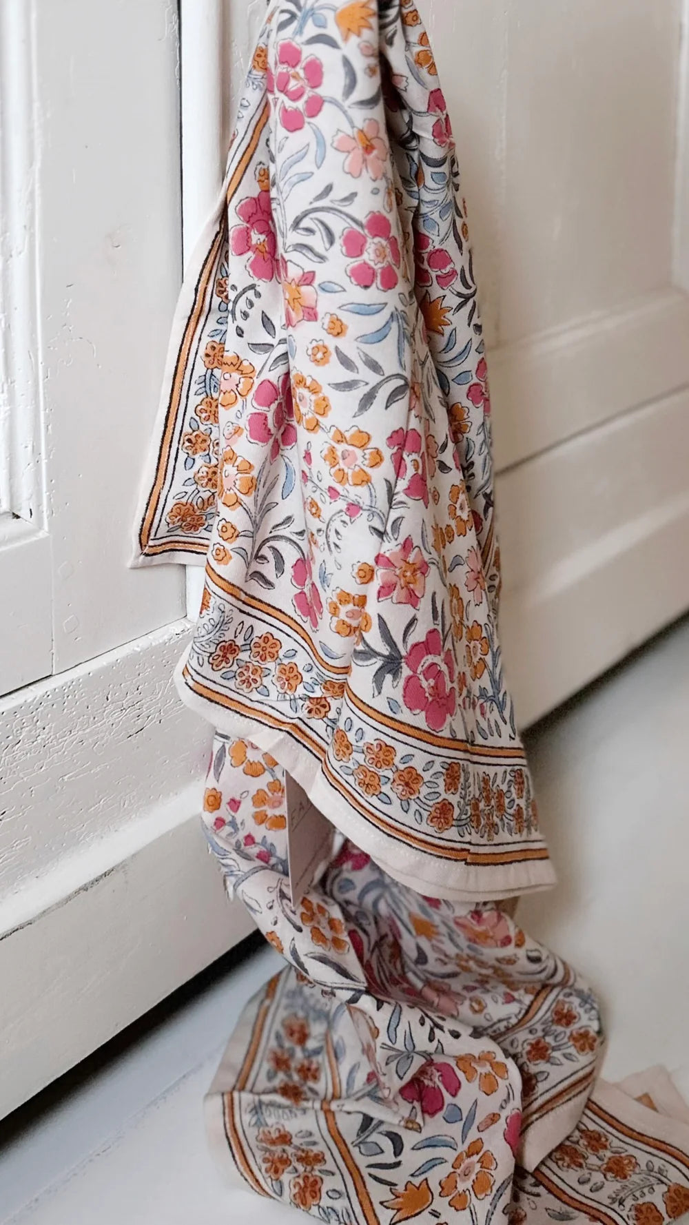 Foulard Dheli Azur 100cm