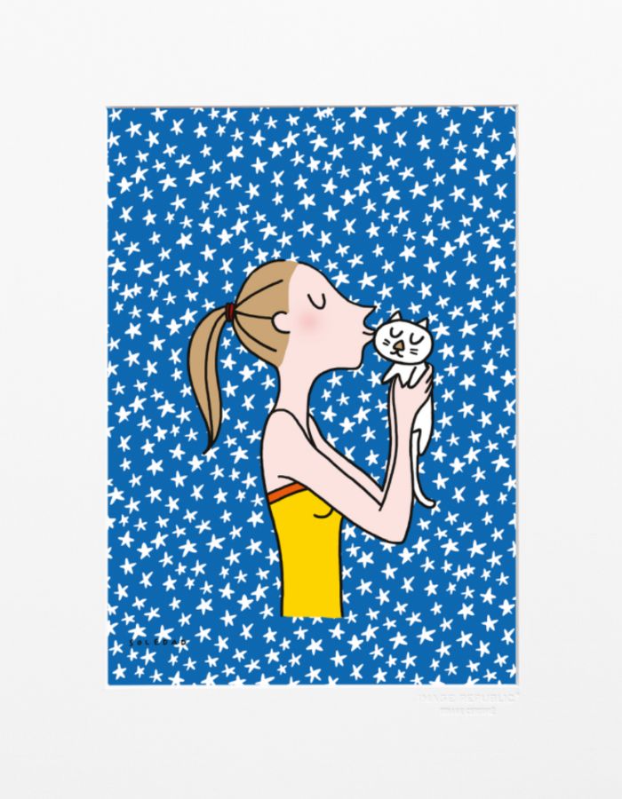 trinity-affiche-soladad-kiss-cat-30x40cm-image-republic-1