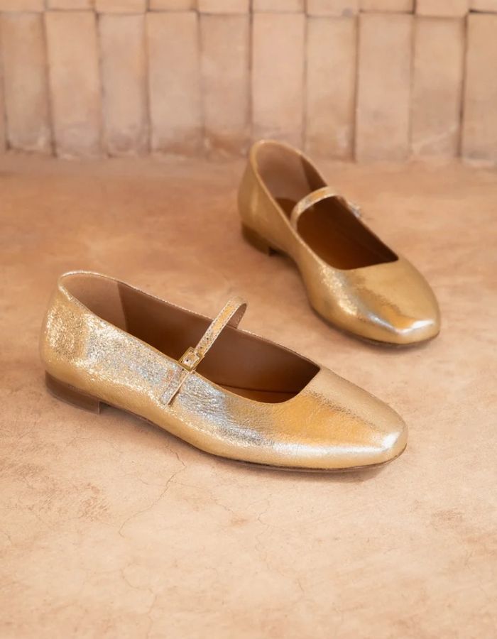 Ballerines Mikie Or Champagne