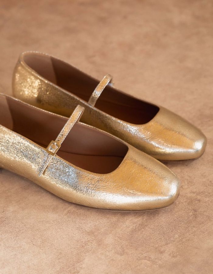 Ballerines Mikie Or Champagne