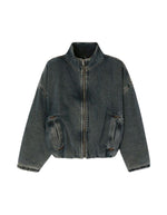 Bombers court Lydbay Blue Black American Vintage