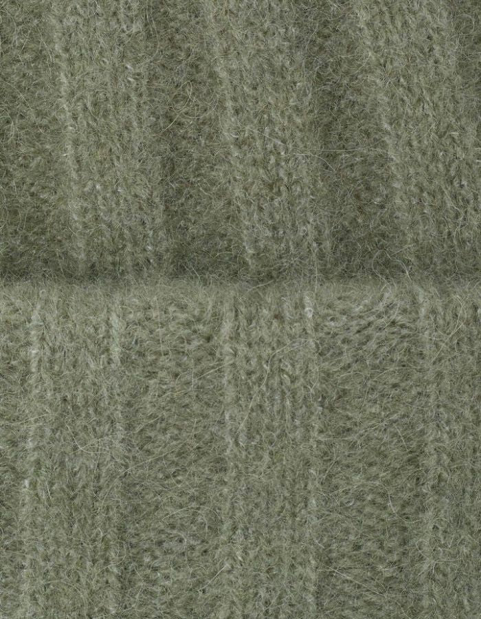Bonnet Vitow Kaki multichiné en alpaga et laine – American Vintage