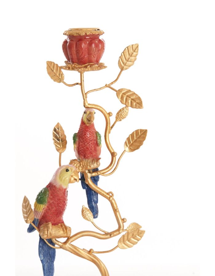 trinity-chandelier-oiseaux-rouge-corail-or-2