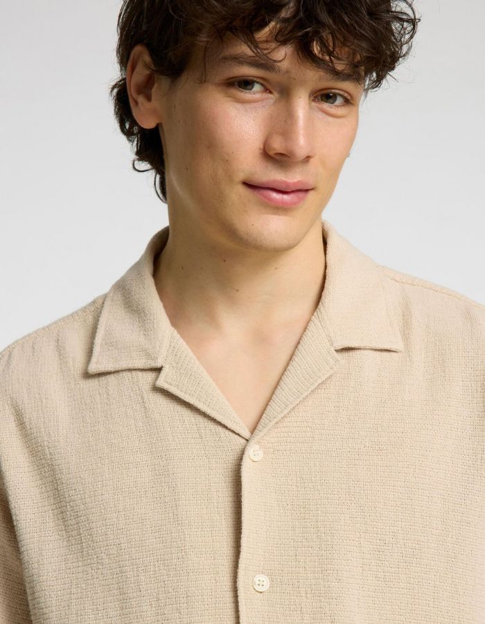 trinity-chemise-beige-manches-courtes-relax-selected-3