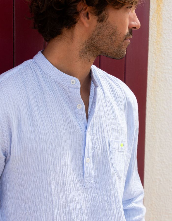 trinity-chemise-col-tunisien-bleu-ciel-gaze-coton-gilis-2