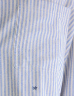 Chemise Jaxie Stripe A Bellerose à rayures bleu clair et blanches