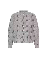 Chemise Iheloza Birch à carreaux brodés ICHI vue de face