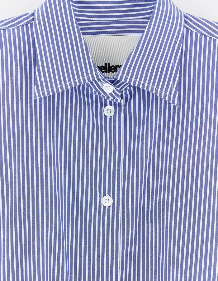 Chemise oversized Jemma Stripe A rayée bleu et blanc Bellerose