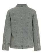 Chemise Light Blue Denim Vivian, dos, coupe regular, col chemise, manches longues.