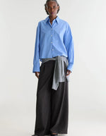Chemise Java Blue Shirt en popeline de coton bleu clair pour femme Bellerose