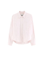 Chemise oversized Ginger Stripe B rose rayée Bellerose