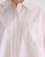 Chemise oversized Ginger Stripe B rose rayée Bellerose