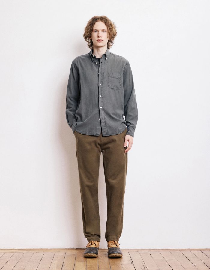 trinity-chemise-tencel-coton-vert-militaire-pitt-hartford-3