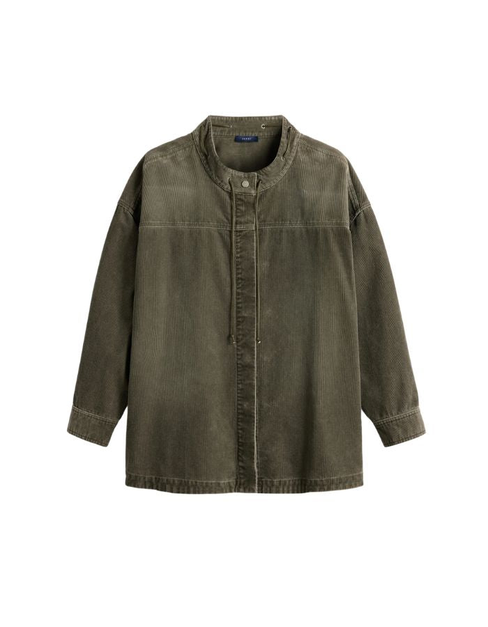 Chemise Lima Gris velours cotele kaki Soeur