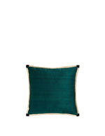 Coussin carré Séquence par Maison Sarah Lavoine en soie sauvage Thé de Chine. Dimensions 42x42 cm, aspect texturé avec reflets naturels, fabrication artisanale en Inde.