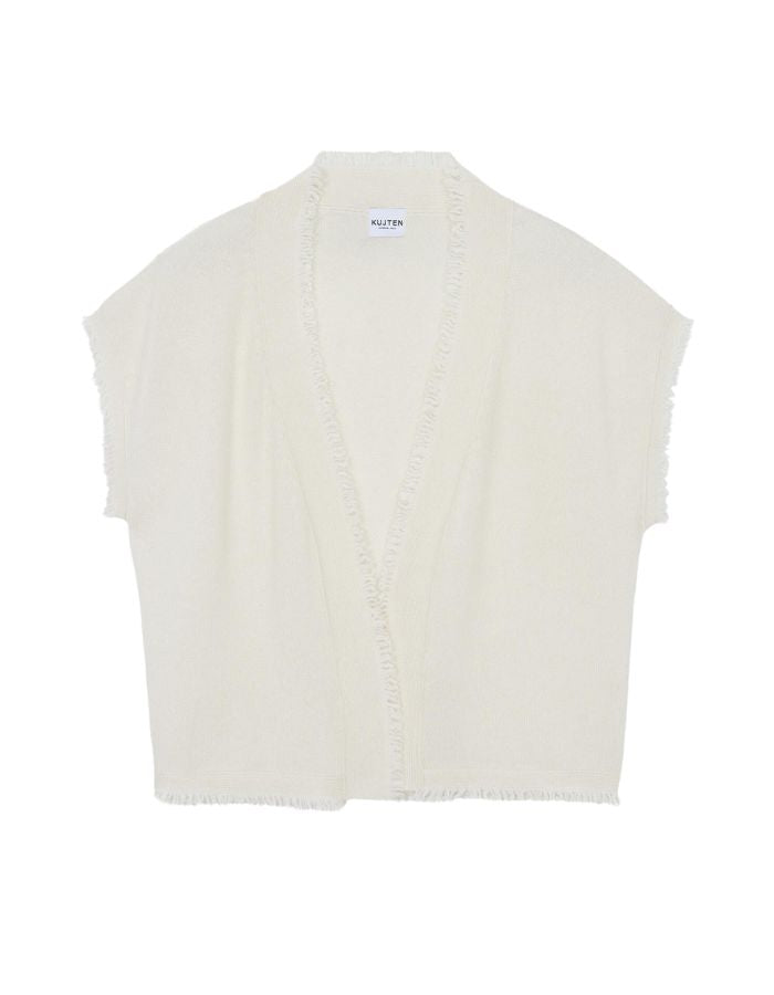 Gilet Nessa Cachemire Blanc
