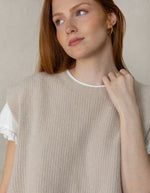 Gilet sans manches Eli beige La Comet