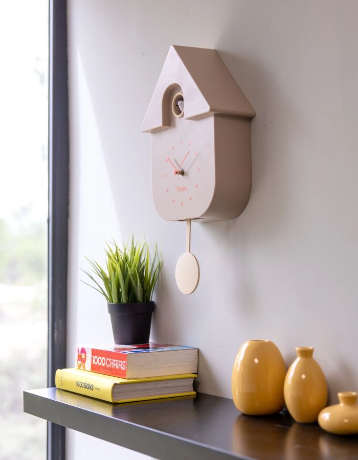 trinity-horloge-coucou-moderne-beige-orange-fisura-2