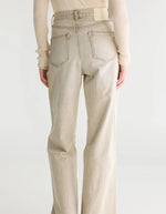 Jean large Parthe Beige Snow Bellerose en denim beige délavé