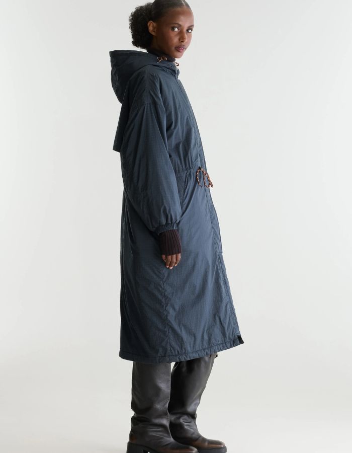 Manteau à capuche Heleny Fir bleu marine Bellerose