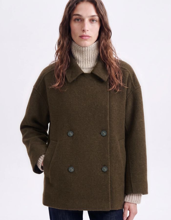 Manteau Ferman Kaki Vanessa Bruno