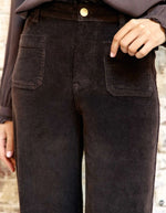 Pantalon Atlanty en velours côtelé Marron La Petite Étoile