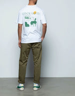 Pantalon chino Marseille Olive Hero Seven, coupe fuselée, poches italiennes, look vintage.