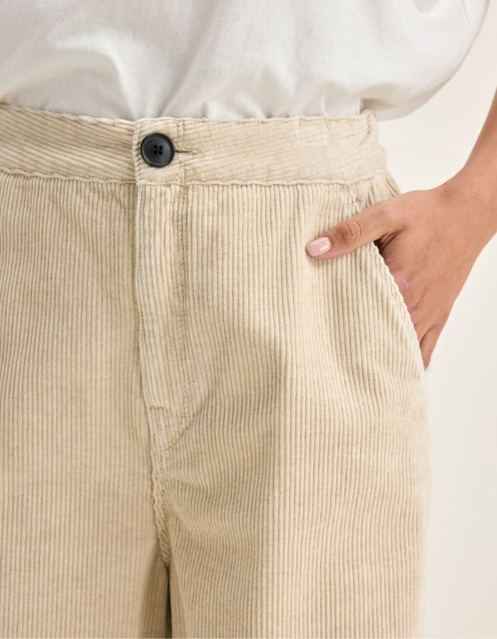 Pantalon Pasop Velours Beige