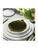 Plat Feuille Hortensia Or