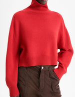 Pull Ballerine Carmin rouge en laine et yack Vanessa Bruno