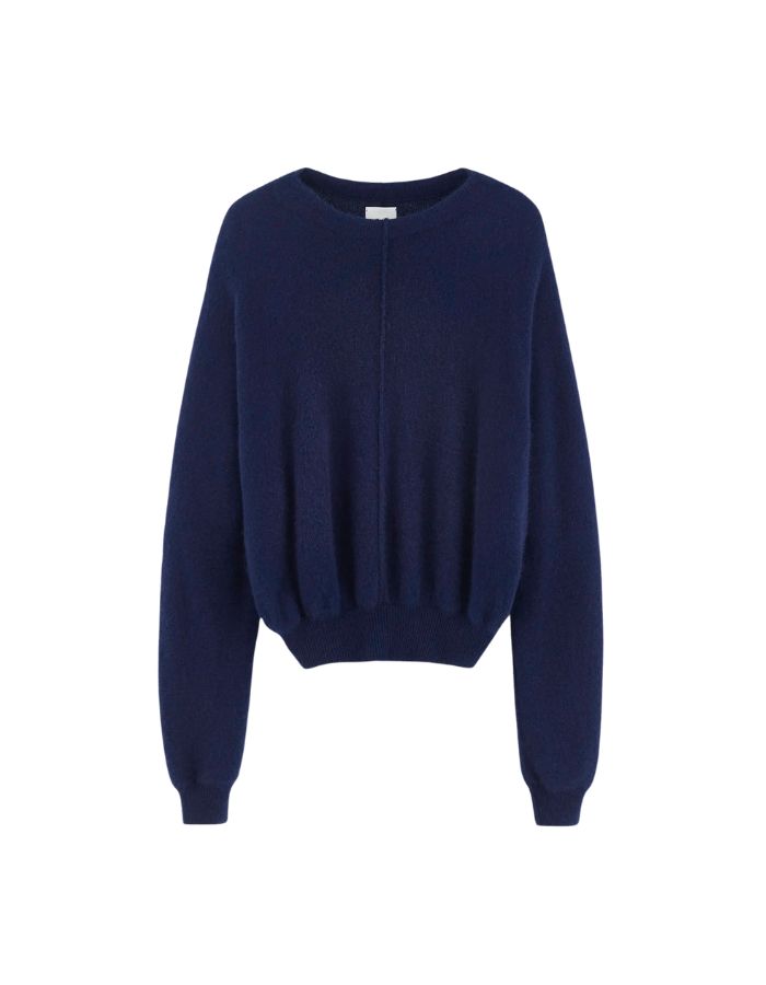 Pull femme Derny Captain bleu marine à encolure bateau Bellerose