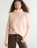 Pull Amedo Light Rose à col cheminée pour femme Bellerose