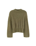 Pull Dateko Dusty Olive en angora pour femme Bellerose