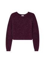 Pull col rond Niby Canneberge Chiné American Vintage