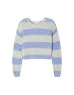 Pull Niby Rayures Givre en alpaga – American Vintage