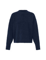 Pull Ihsage Maritime Blue en maille douce ICHI