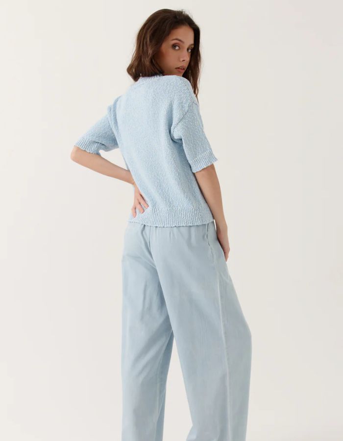 Pull Sylviane Bleu