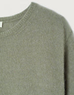 Pull Vitow Kaki multichiné en alpaga et laine – American Vintage
